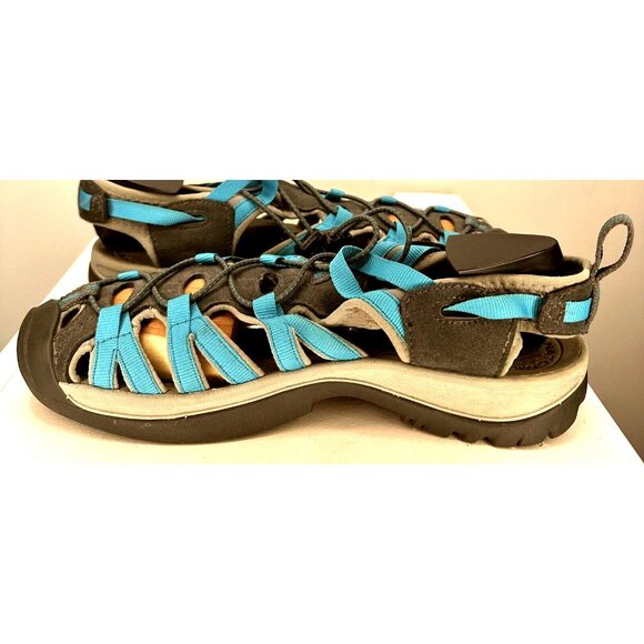 Keen Whisper Sport Sandals Hiking Waterproof Shoes Aqua Teal Blue Womens Size 10 - Picture 8 of 13